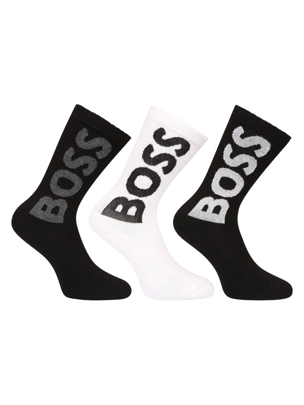 BOSS Komplet treh - nogavice BOSS večbarvne