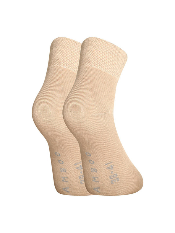 gino Nogavice Gino bambusne beige