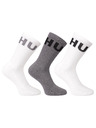HUGO Set treh - nogavice HUGO visoke večbarvne