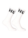 HUGO Set dveh - nogavice Hugo visoke bele