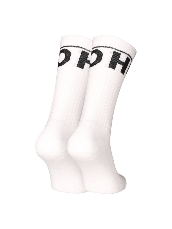 HUGO Set dveh - nogavice Hugo visoke bele