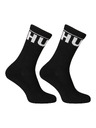 HUGO Set dveh - nogavice HUGO visoke črne