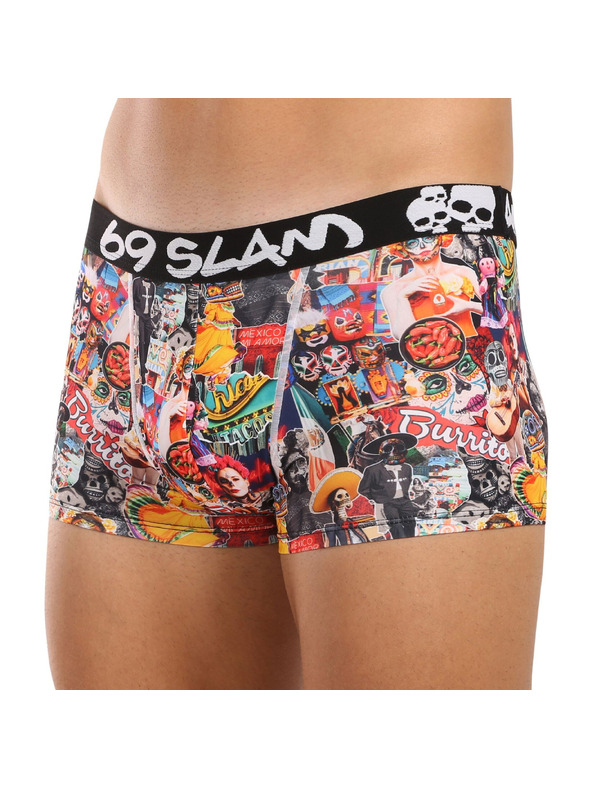 69slam Moške boksarke 69SLAM Hip MEXICOLLAGE MASON