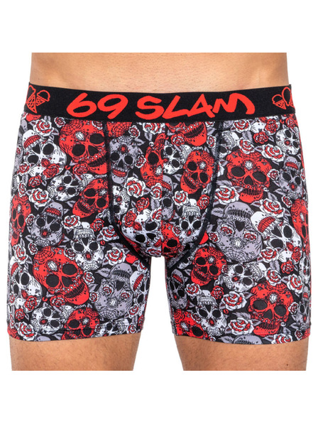 69slam Moške boksarke 69SLAM fit bamboo red sugar crane