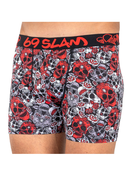 69slam Moške boksarke 69SLAM fit bamboo red sugar crane