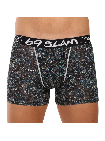 69slam Moške boksarice 69SLAM Gilbert fit bamboo SKULLER