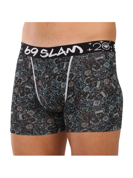 69slam Moške boksarice 69SLAM Gilbert fit bamboo SKULLER