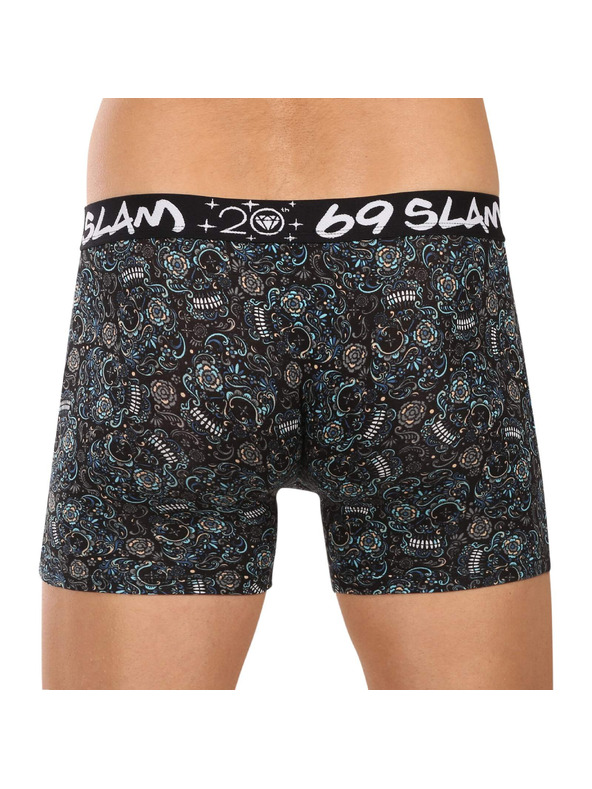 69slam Moške boksarice 69SLAM Gilbert fit bamboo SKULLER