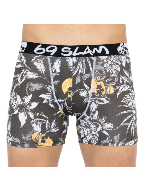 69slam Moške boksarice 69SLAM fit bamboo wild garden
