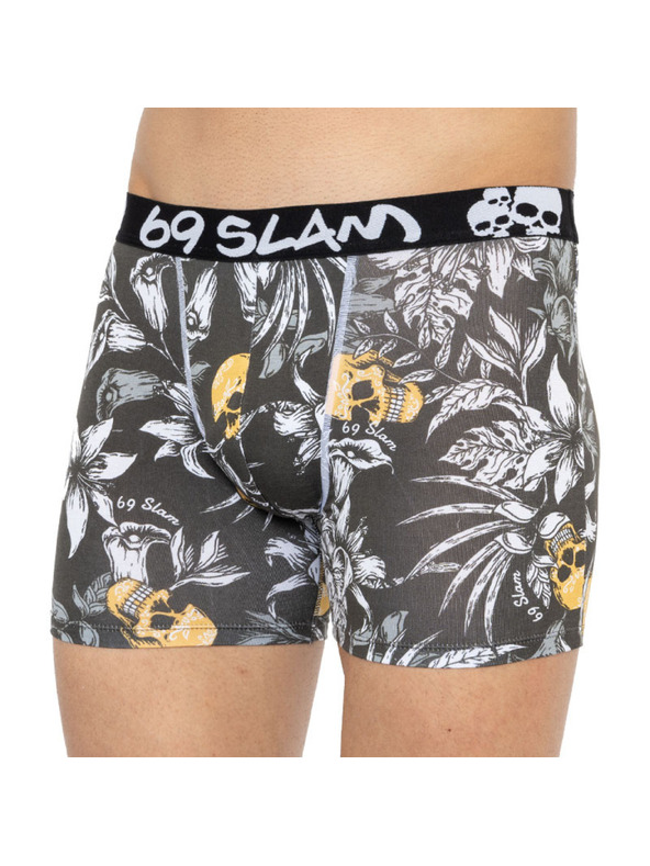 69slam Moške boksarice 69SLAM fit bamboo wild garden