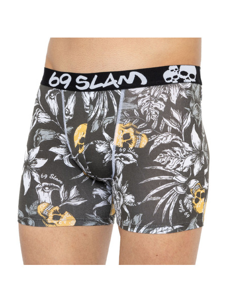69slam Moške boksarice 69SLAM fit bamboo wild garden