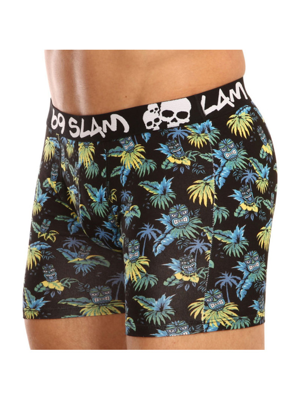 69slam Moške boksarice 69SLAM fit bamboo tiki face