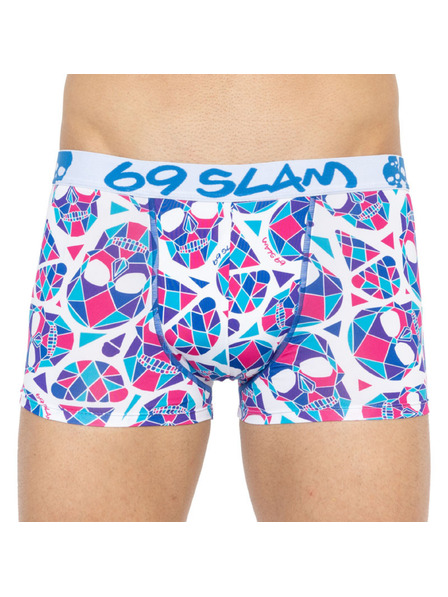 69slam Moške boksarice 69SLAM hip skullmond white
