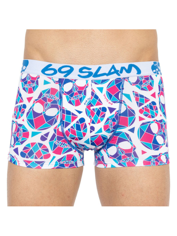 69slam Moške boksarice 69SLAM hip skullmond white