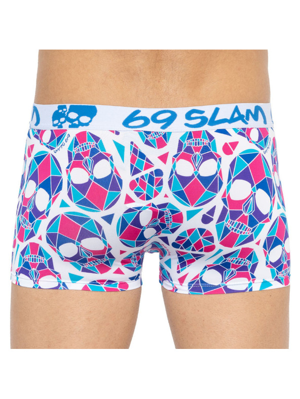 69slam Moške boksarice 69SLAM hip skullmond white
