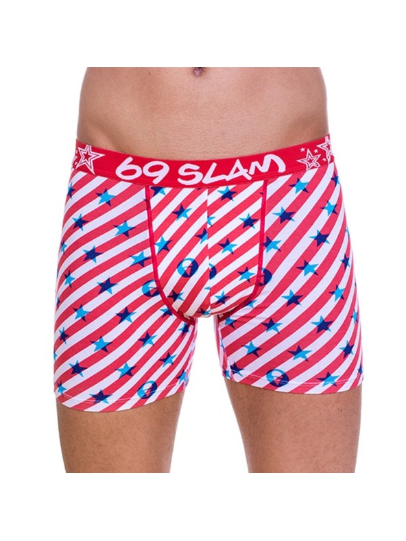 69slam Moške boksarice 69SLAM Fit Bamboo Logo & Lines