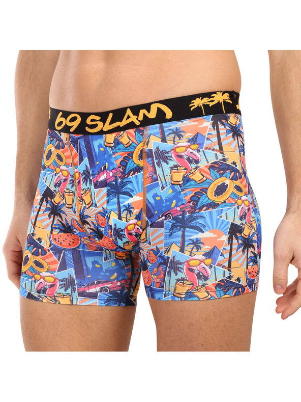 69slam Moške boksarice 69SLAM SKULL DYLAN FITTED