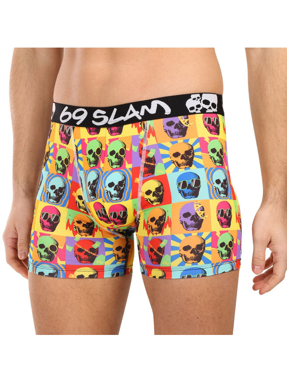 69slam Moške boksarice 69SLAM SKULL DYLAN FITTED