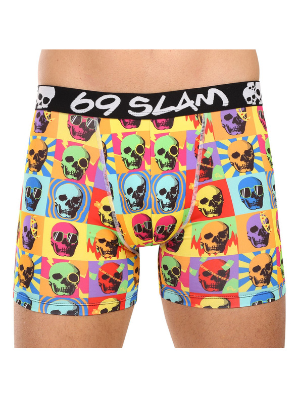 69slam Moške boksarice 69SLAM SKULL DYLAN FITTED