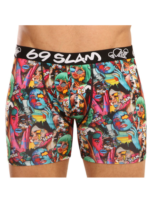 69slam Moške boksarice 69SLAM fit pop art