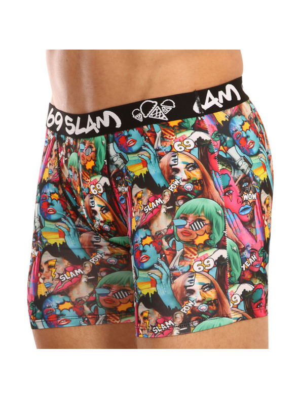 69slam Moške boksarice 69SLAM fit pop art