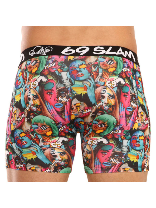 69slam Moške boksarice 69SLAM fit pop art