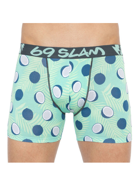 69slam Moške boksarice 69SLAM fit bamboo coco blue