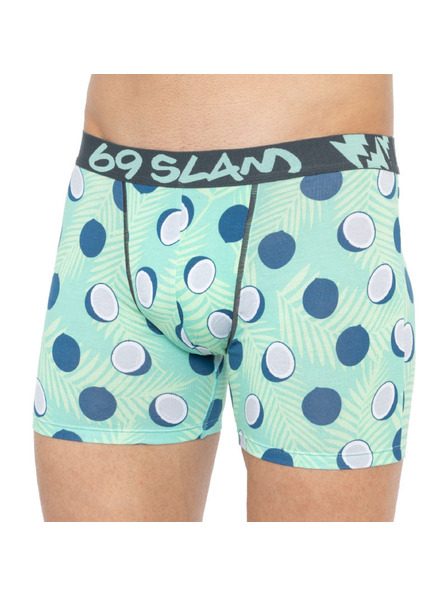 69slam Moške boksarice 69SLAM fit bamboo coco blue