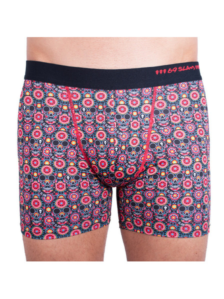 69slam Moške boksarice 69SLAM fit flower skull
