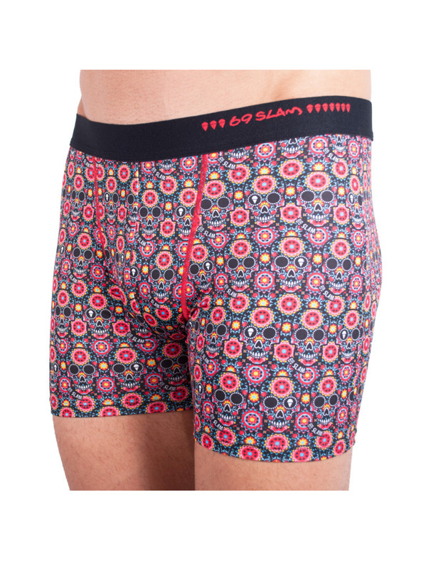 69slam Moške boksarice 69SLAM fit flower skull