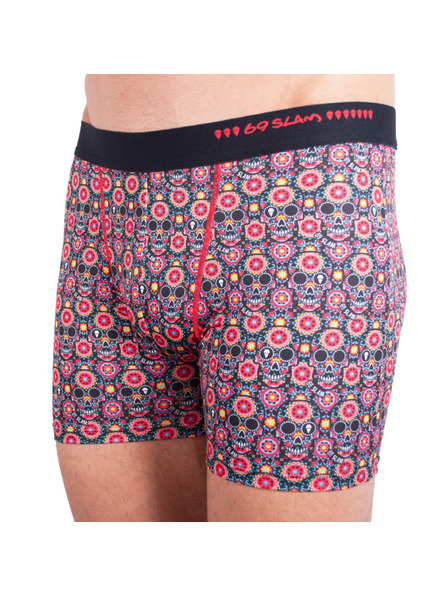69slam Moške boksarice 69SLAM fit flower skull