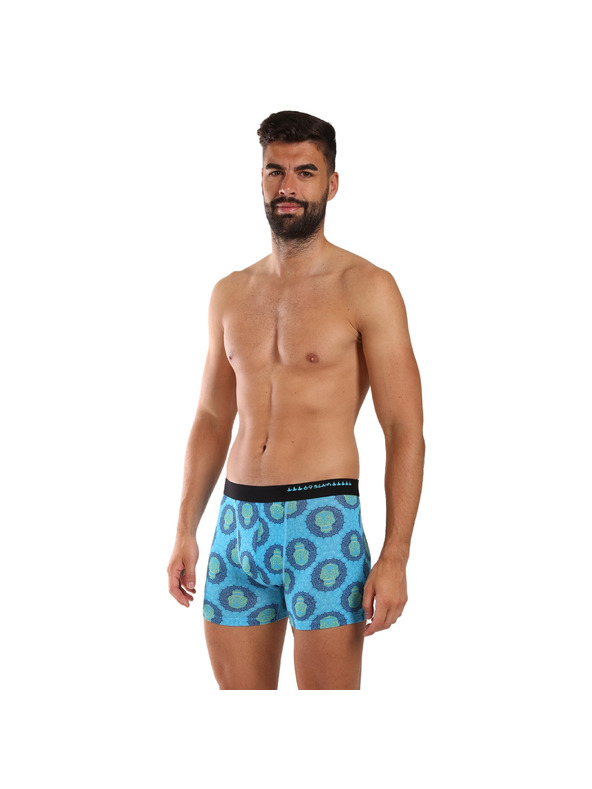 69slam Moške boksarice 69SLAM fit bamboo SKULL MANDALA
