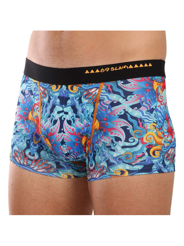 69slam Moške boksarice 69SLAM Hip BLUE HABITAT
