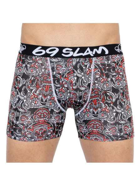 69slam Moške boksarice 69SLAM fit bamboo totem mask