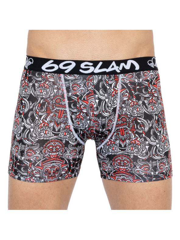 69slam Moške boksarice 69SLAM fit bamboo totem mask