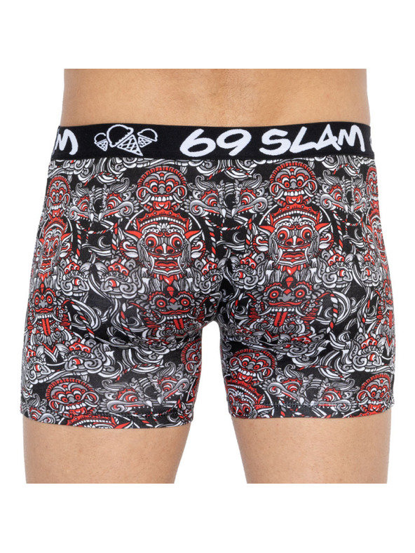 69slam Moške boksarice 69SLAM fit bamboo totem mask