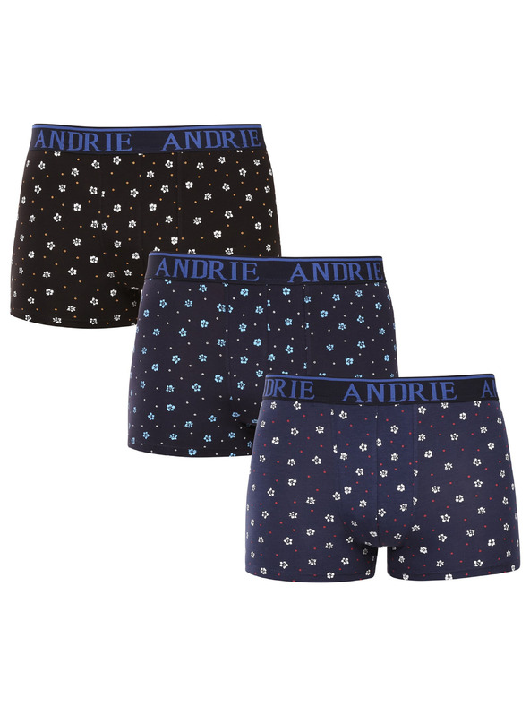 andrie Set treh - moške boksarice Andrie večbarvne