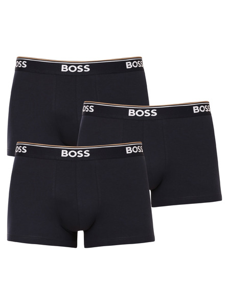 BOSS Set treh - moške boksarice BOSS temno modre