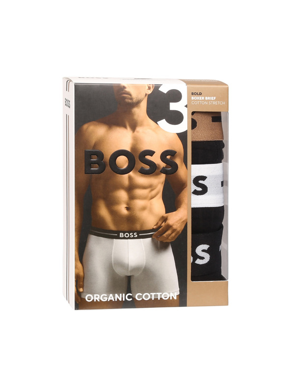 BOSS Set treh - moške boksarice BOSS črne