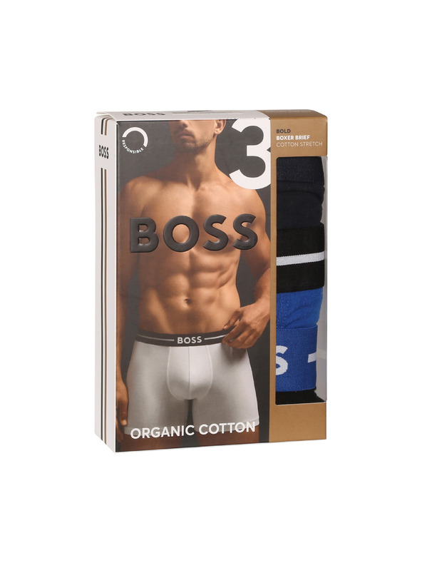BOSS Set treh - moške boksarice BOSS večbarvne