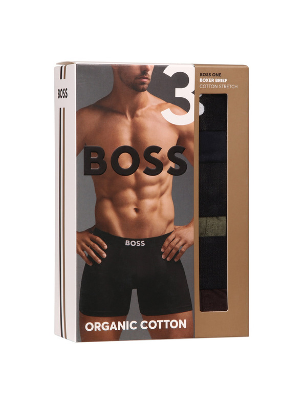 BOSS Set treh - moške boksarice BOSS večbarvne
