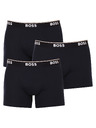 BOSS Set treh - moške boksarice BOSS temno modre