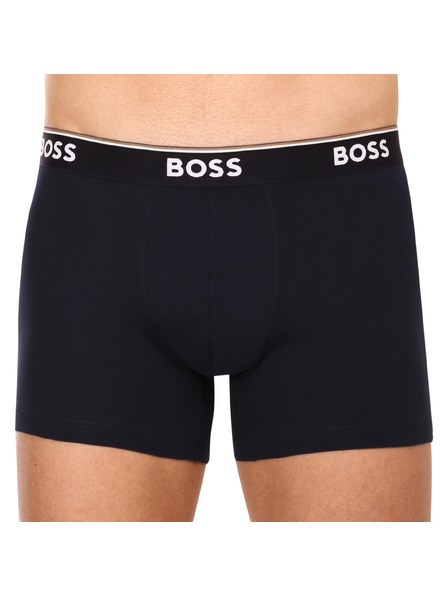 BOSS Set treh - moške boksarice BOSS temno modre