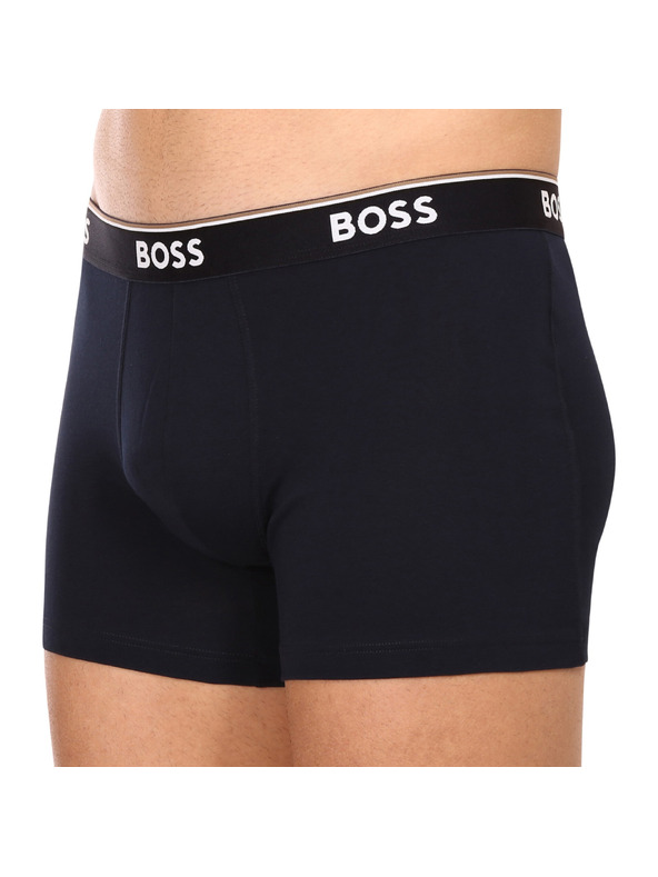 BOSS Set treh - moške boksarice BOSS temno modre