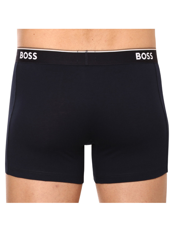 BOSS Set treh - moške boksarice BOSS temno modre