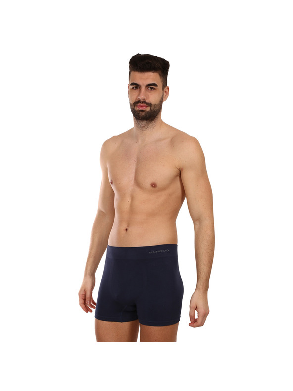 gino Moške boksarice Gino brezšivne bambusne modre