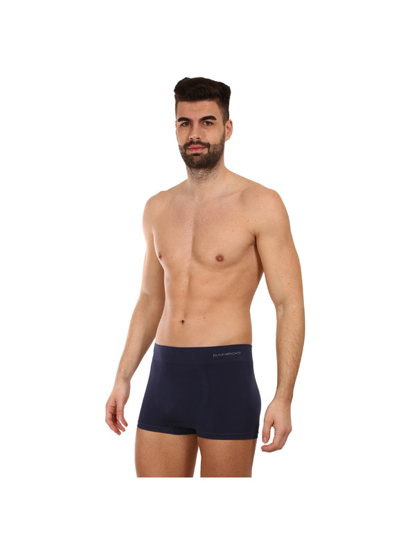 gino Moške boksarice Gino brezšivne bambusne modre