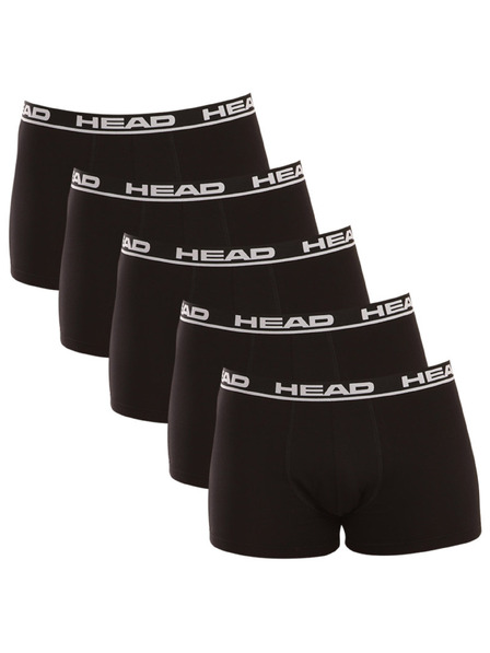 Head Komplet petih - moške boksarice HEAD črne