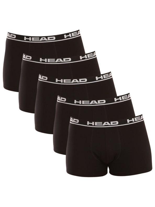 Head Komplet petih - moške boksarice HEAD črne