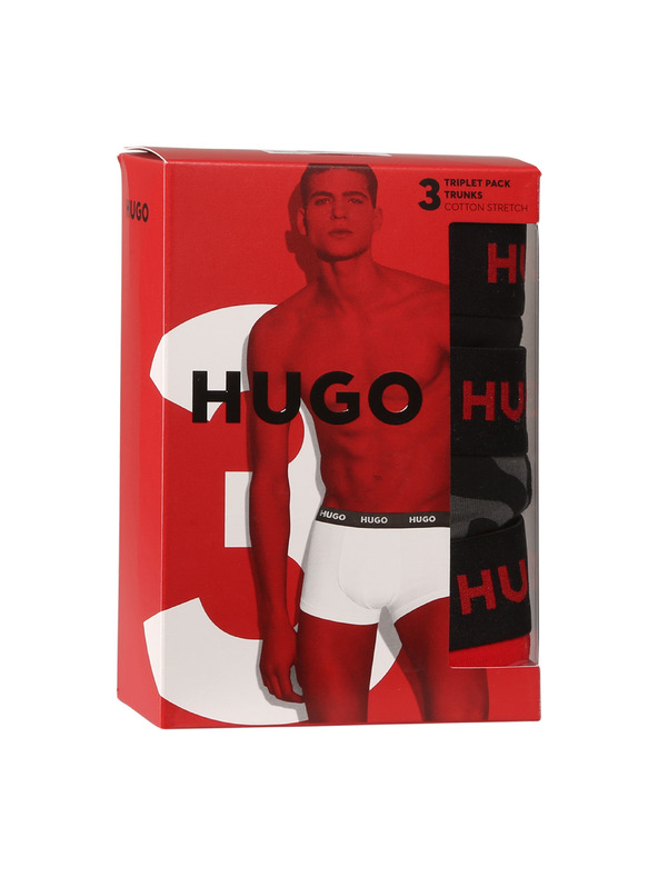 HUGO Komplet treh - moške boksarice HUGO večbarvne